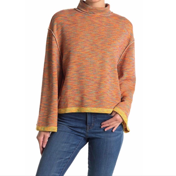 Free People Sunny Days Cotton Turtleneck Top - Picture 2 of 8